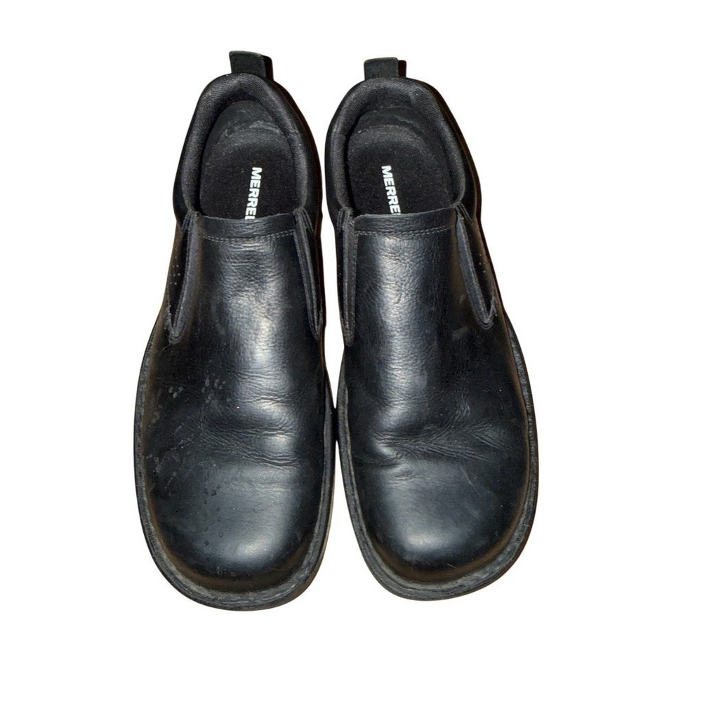 Merrell World Legend 2 Moc Slip-On Shoes Mens Size 10 Black Leather J002111
